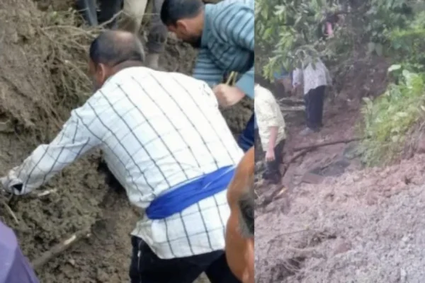 5 members of the same family buried under debris due to landslide in Mandi district, 3 people died