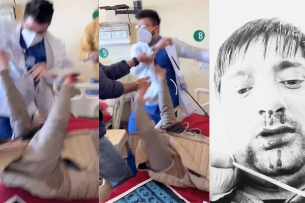 ਸ਼ਿਮਲਾ ਦੇ ਮੈਡੀਕਲ ਕਾਲਜ 'ਚ ਮਰੀਜ਼ ਨੇ 2 ਡਾਕਟਰਾਂ 'ਤੇ ਕੁੱਟਮਾਰ ਦੇ ਲਾਏ ਦੋਸ਼ ਗ੍ਰਿਫਤਾਰੀ ਦੀ ਮੰਗ ਨੂੰ ਲੈ ਕੇ ਰਿਸ਼ਤੇਦਾਰਾਂ ਨੇ ਕੀਤਾ ਰੋਸ ਪ੍ਰਦਰਸ਼ਨ